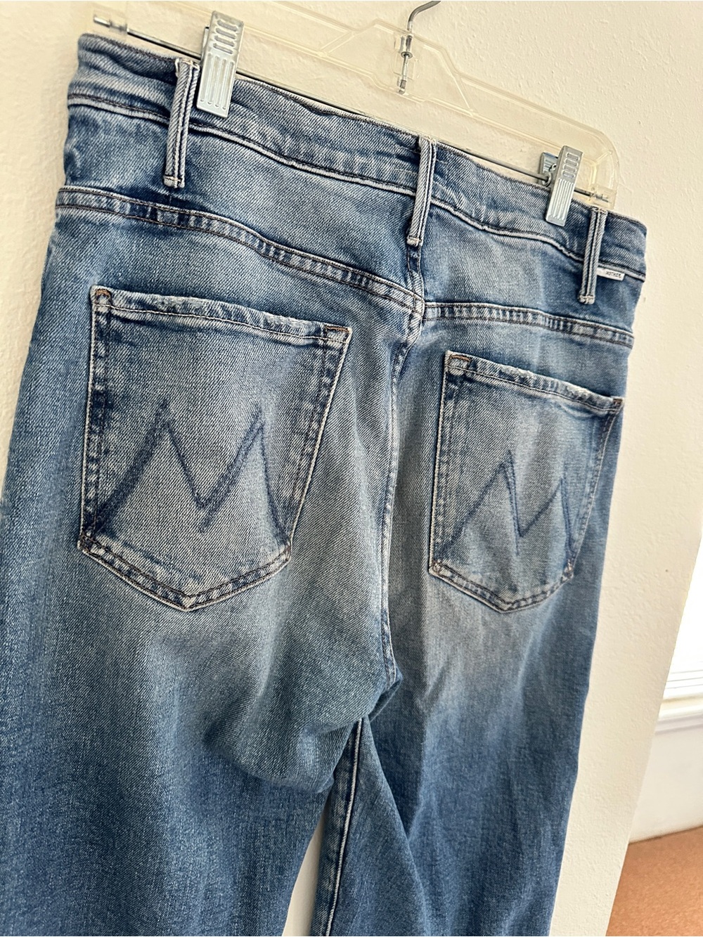 MOTHER 💙 Hustler Roller High-Rise Wide Leg Jeans size 30 - Picture 4 of 11